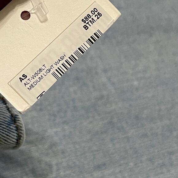 Altar'd State Tyla Wide Leg Stretch Jeans Medium Light Wash Size 25 NEW - Picture 6 of 10